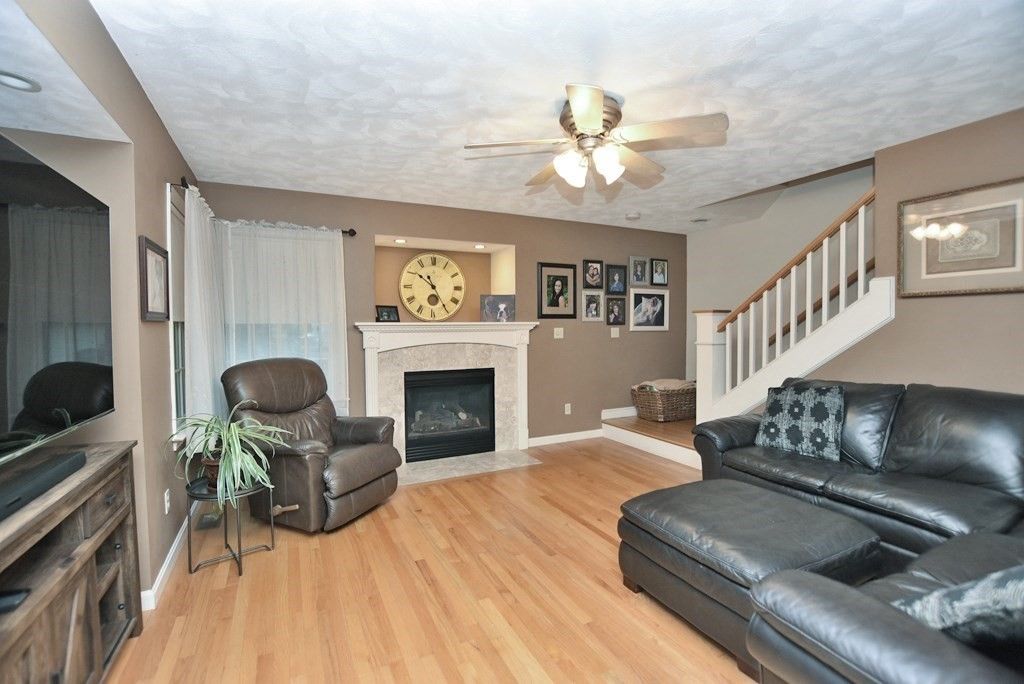 Fireplace, Interior, Living room, Wood Texture Flooring