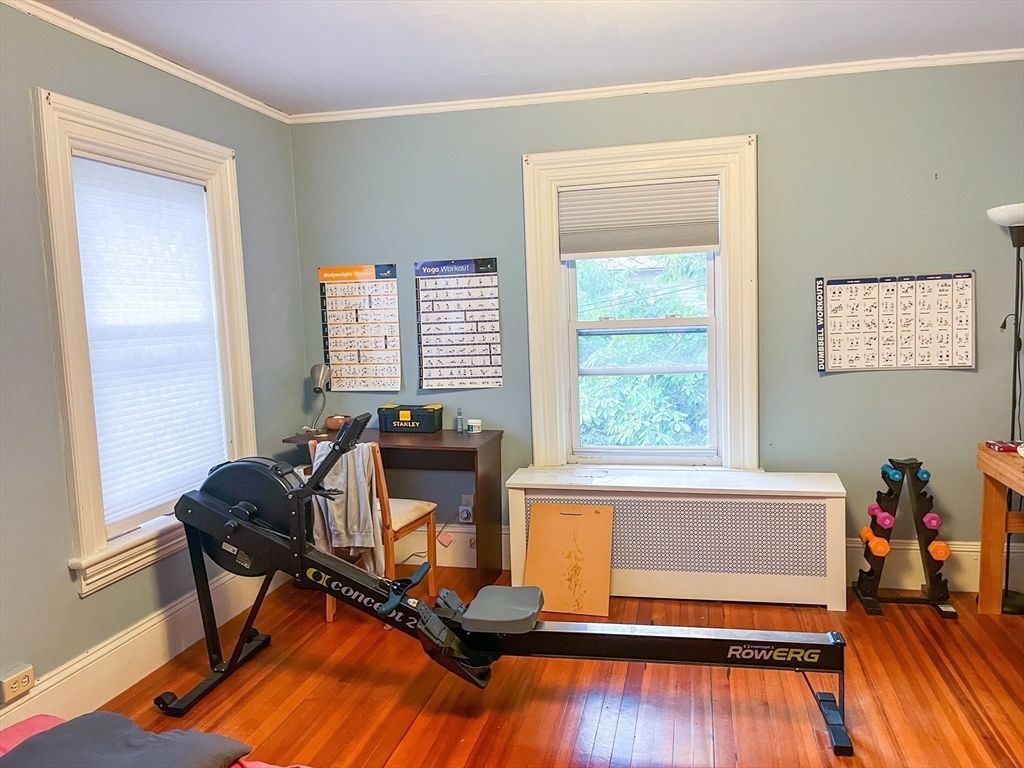 Fitness Equipment, Interior, Wood Texture Flooring
