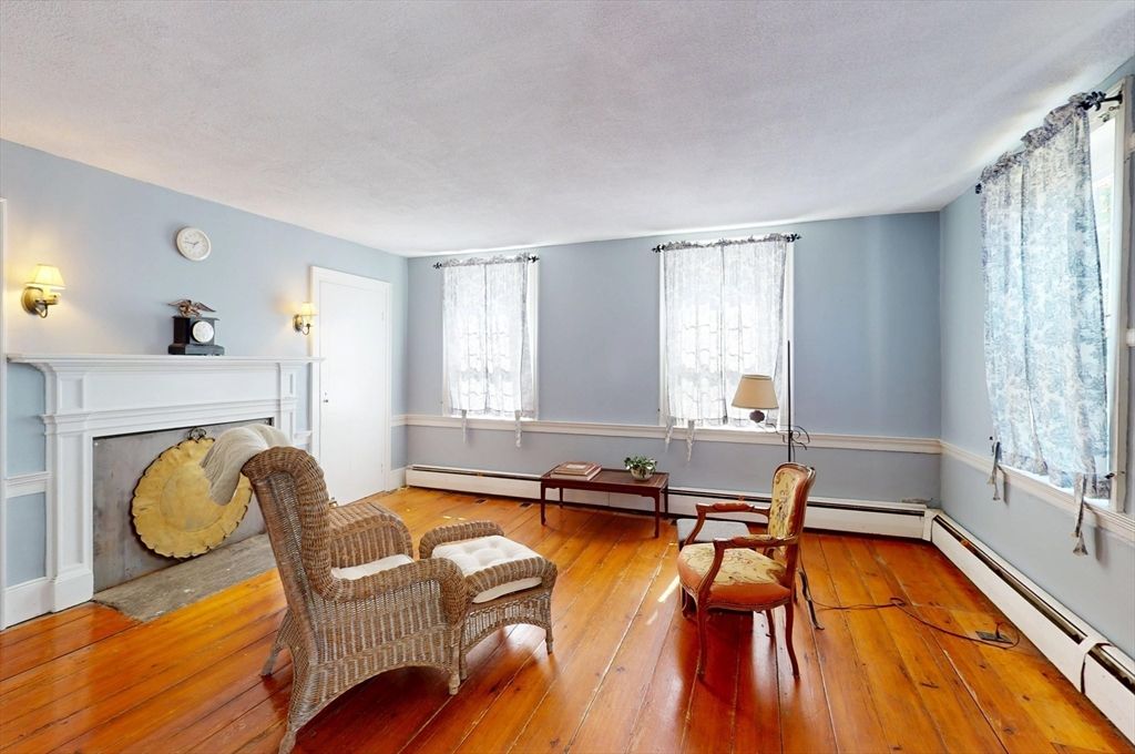 Fireplace, Interior, Wood Texture Flooring