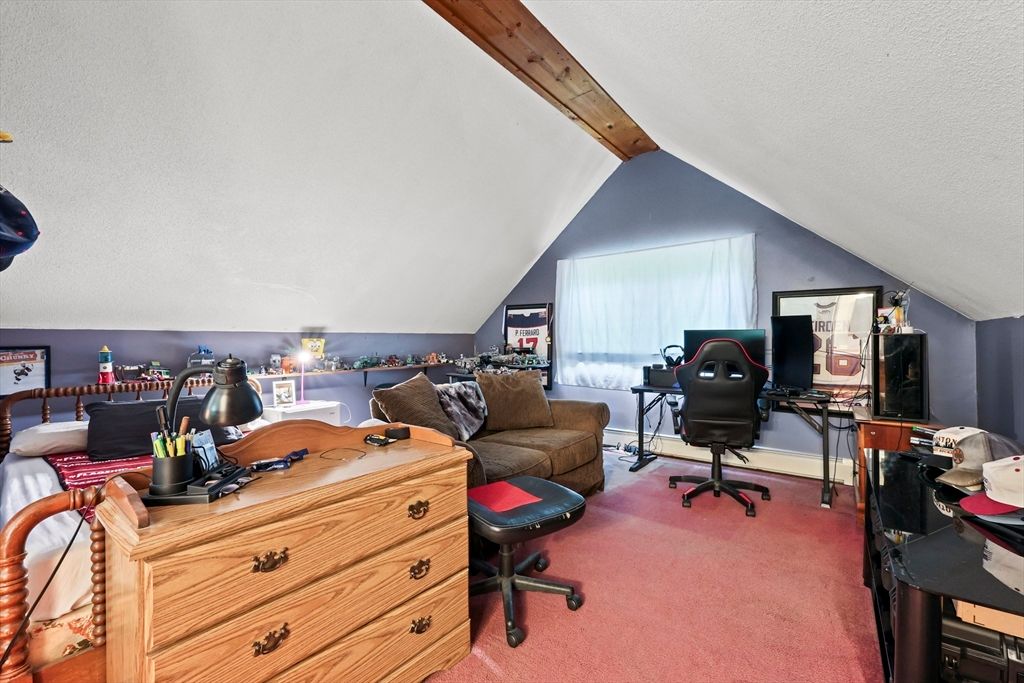 Home Office, Interior, Wooden Beams