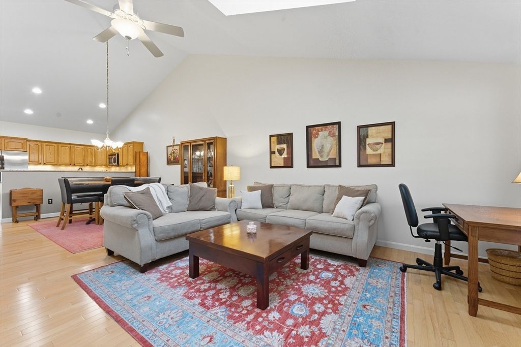 Home Office, Interior, Kitchen, Living room, Recessed Lighting, Wood Texture Flooring