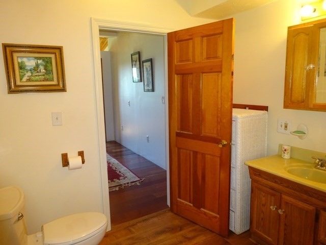 Bathroom, Interior, Wood Texture Flooring