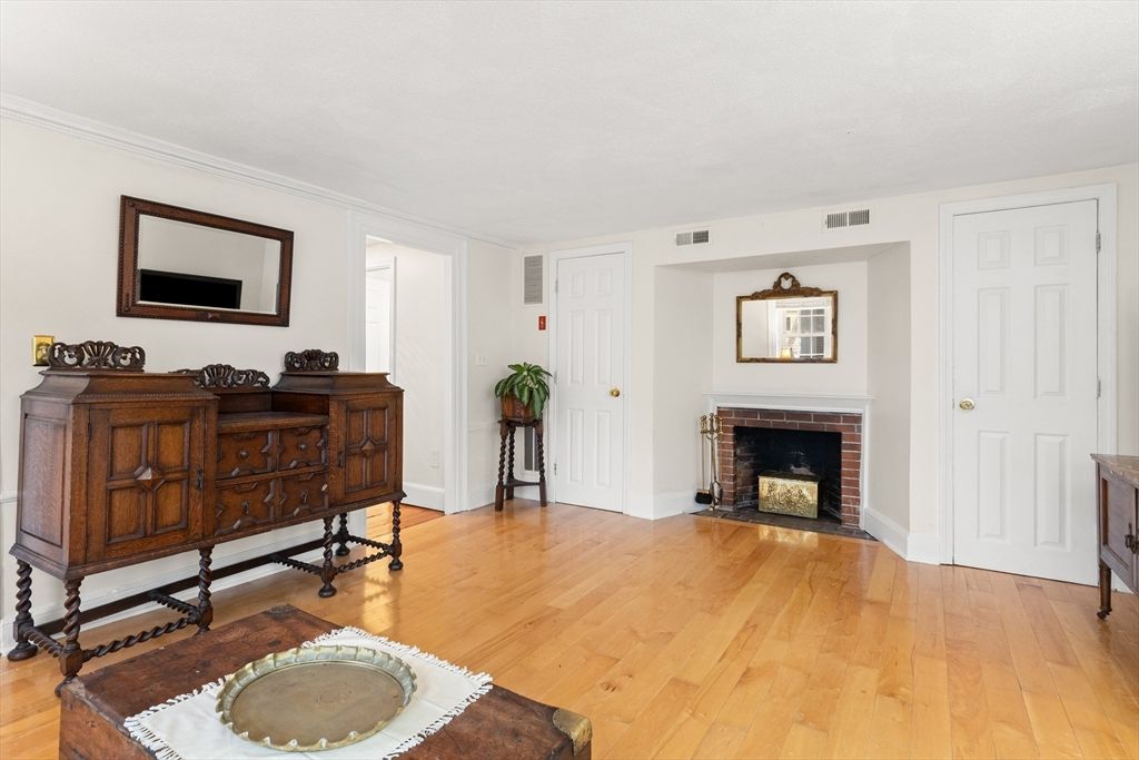 Fireplace, Interior, Wood Texture Flooring