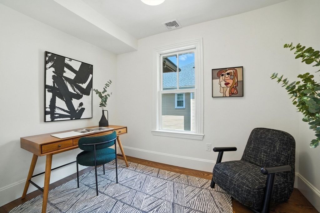 Home Office, Interior, Wood Texture Flooring