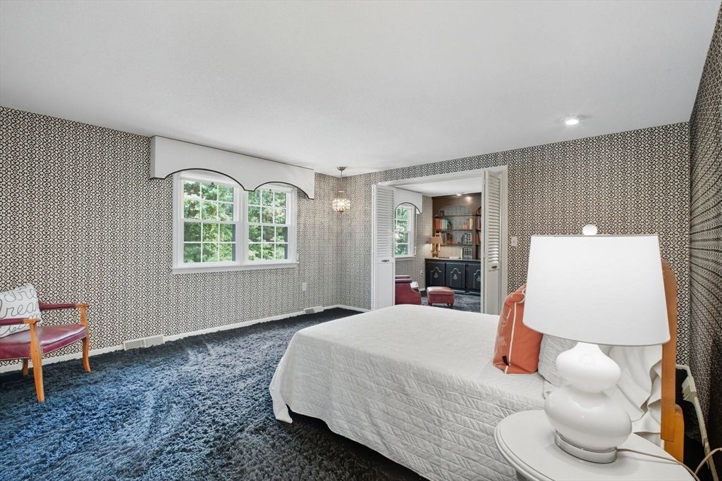 Bedroom, Interior, Pendant Lights, Recessed Lighting