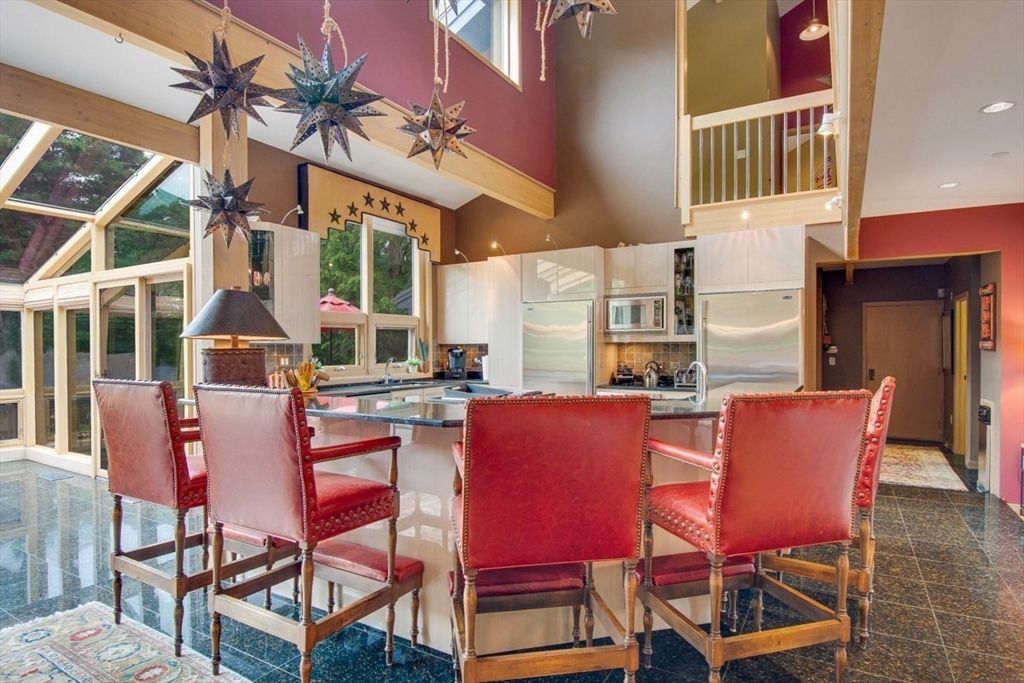 Interior, Kitchen, Recessed Lighting, Wooden Beams