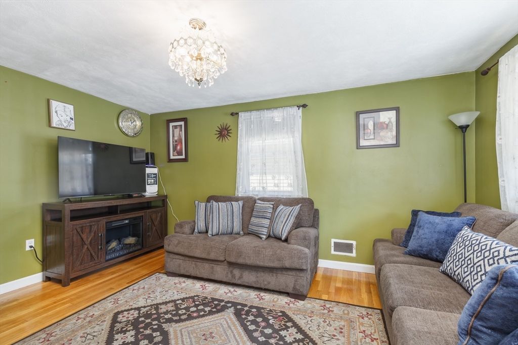 Chandelier, Interior, Living room, Wood Texture Flooring