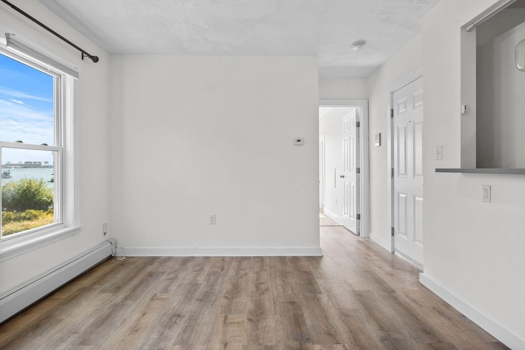Empty room, Interior, Water, Wood Texture Flooring