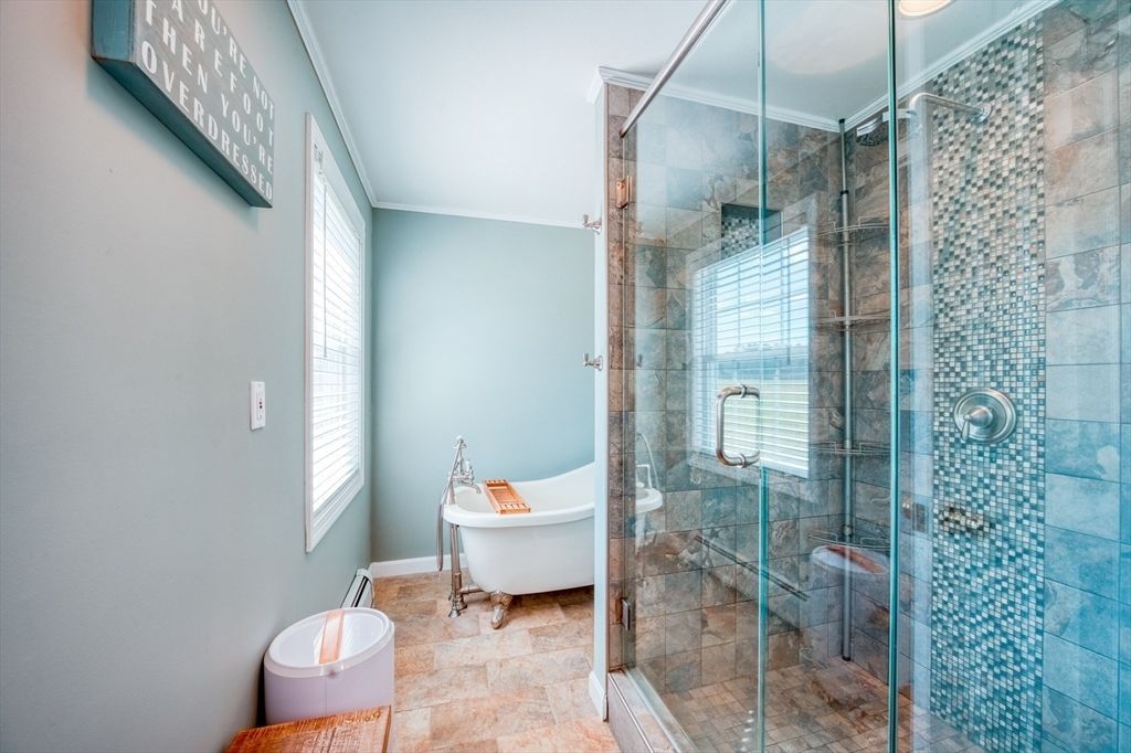 Bathroom, Free Standing Baths, Glass Shower, Interior