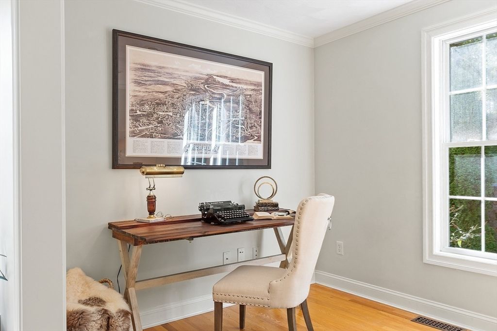 Home Office, Interior, Wood Texture Flooring