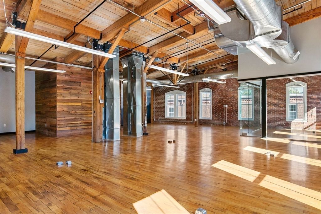 Empty room, Interior, Stone Walls, Wooden Beams, Wood Texture Flooring, Wooden Walls