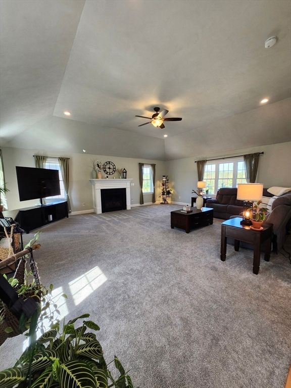 Fireplace, Interior, Living room, Recessed Lighting