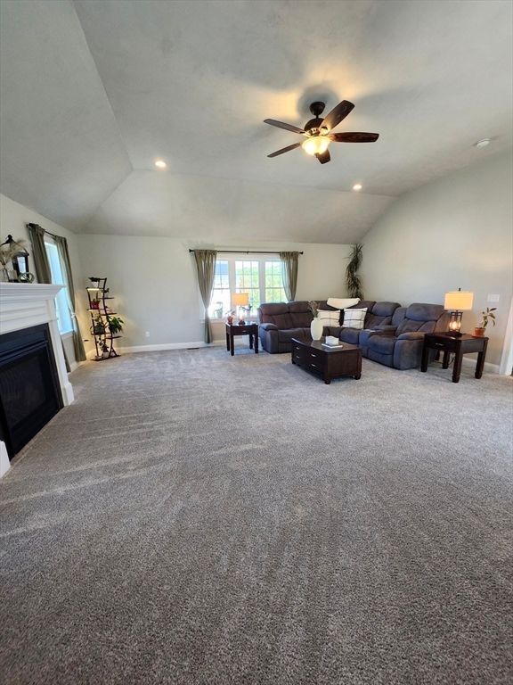 Fireplace, Interior, Living room, Recessed Lighting