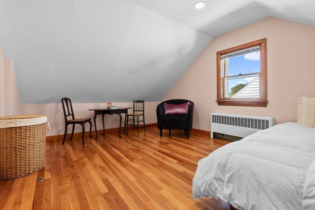 Bedroom, Home Office, Interior, Recessed Lighting, Wood Texture Flooring