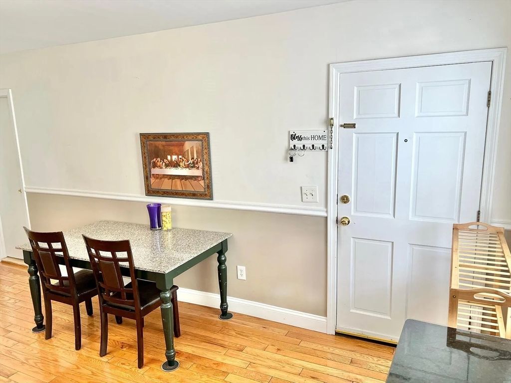 Dining room, Fireplace, Interior, Wood Texture Flooring