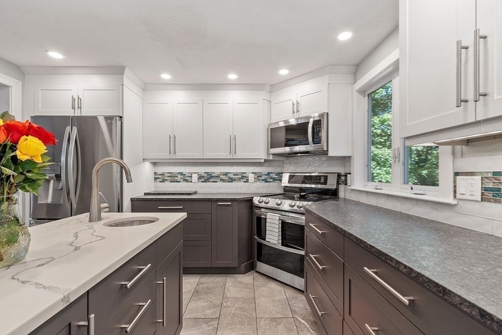 Interior, Kitchen, Recessed Lighting, Stainless Steel Appliances