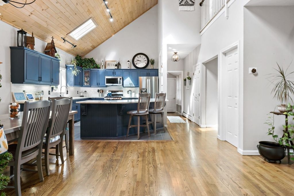 Interior, Kitchen, Stainless Steel Appliances, Wooden Ceilings, Wood Texture Flooring