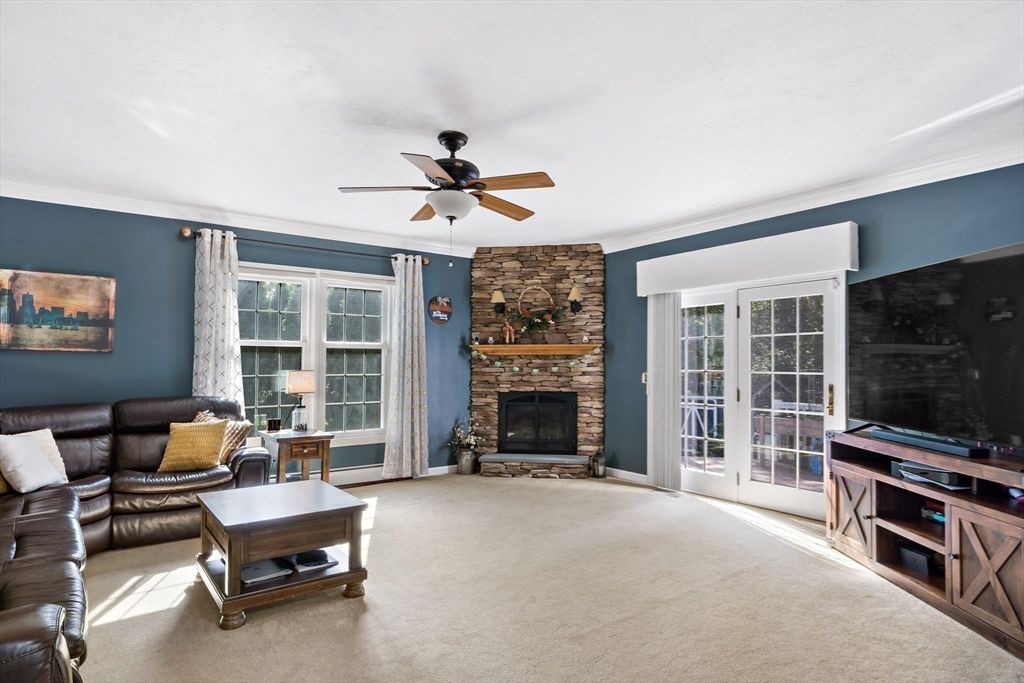 Fireplace, Interior, Living room, Stone Walls