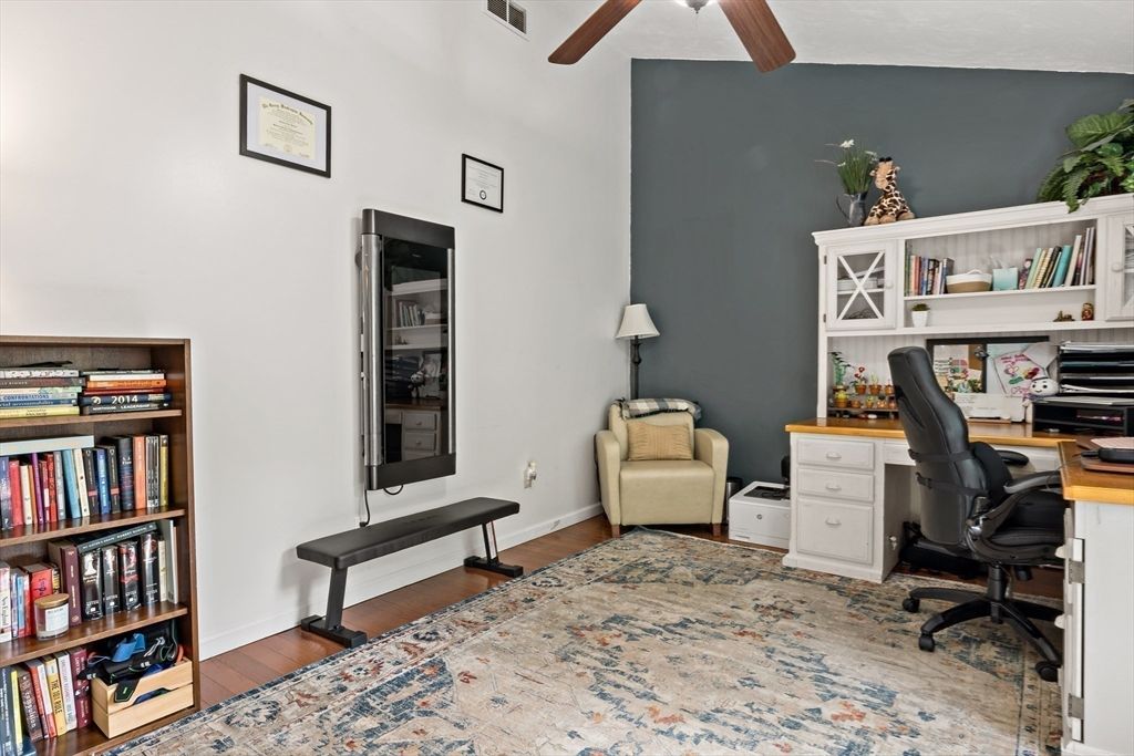 Home Office, Interior, Wood Texture Flooring