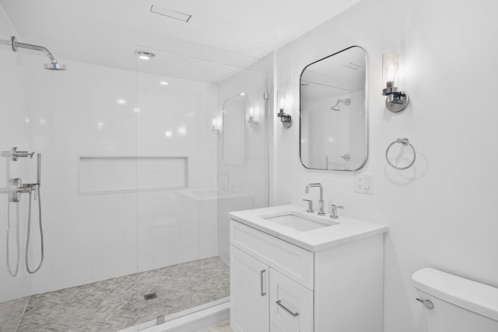 Bathroom, Dual Sink Vanities, Glass Shower, Interior