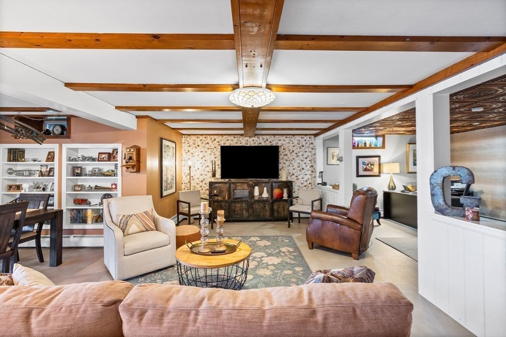 Interior, Living room, Wooden Beams