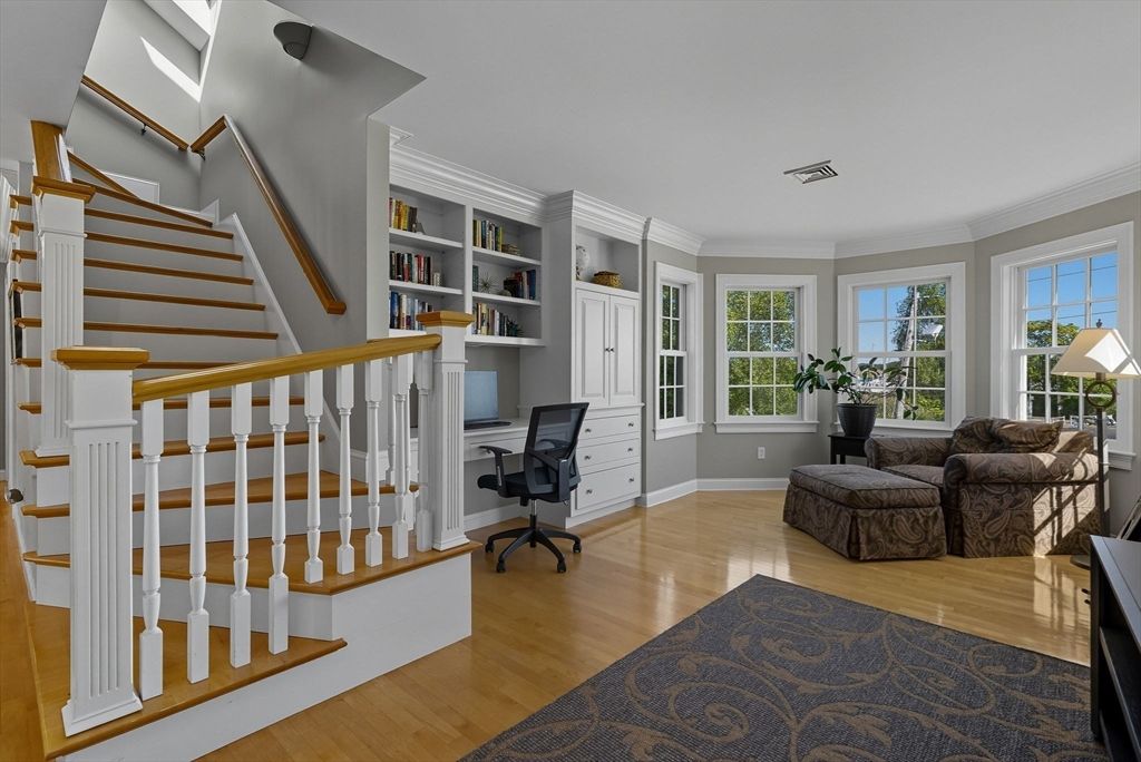 Home Office, Interior, Wood Texture Flooring