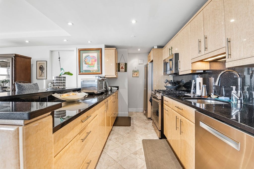 Interior, Kitchen, Recessed Lighting, Stainless Steel Appliances