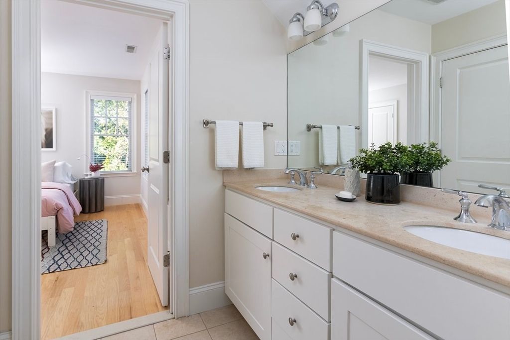 Bathroom, Bedroom, Dual Sink Vanities, Interior, Wood Texture Flooring