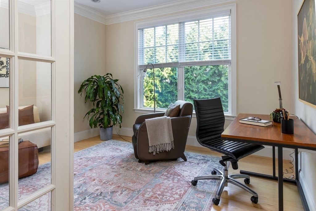 Home Office, Interior, Wood Texture Flooring
