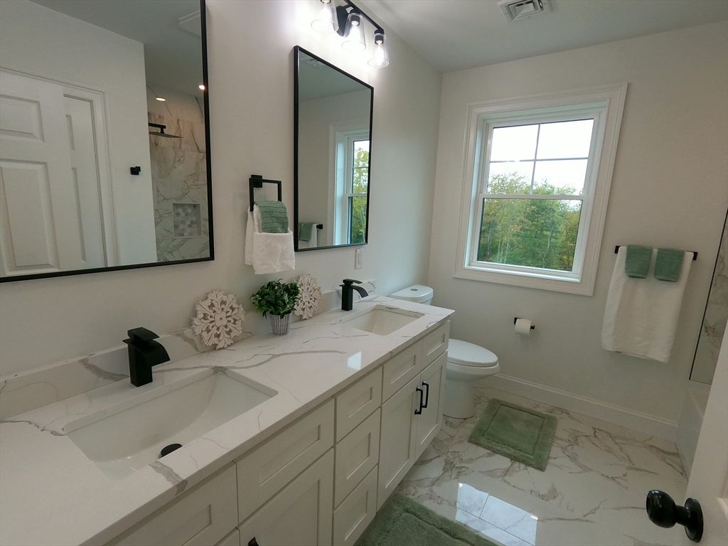 Bathroom, Dual Sink Vanities, Interior, Marble