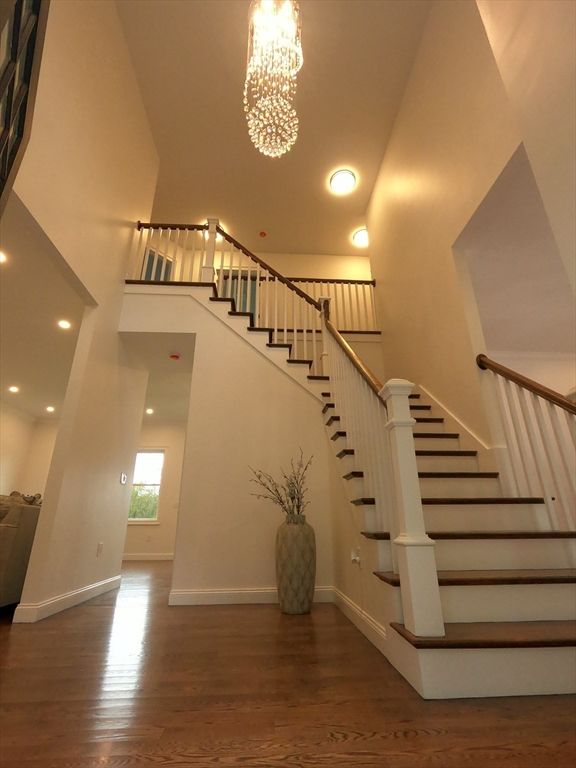 Chandelier, Interior, Recessed Lighting, Wood Texture Flooring