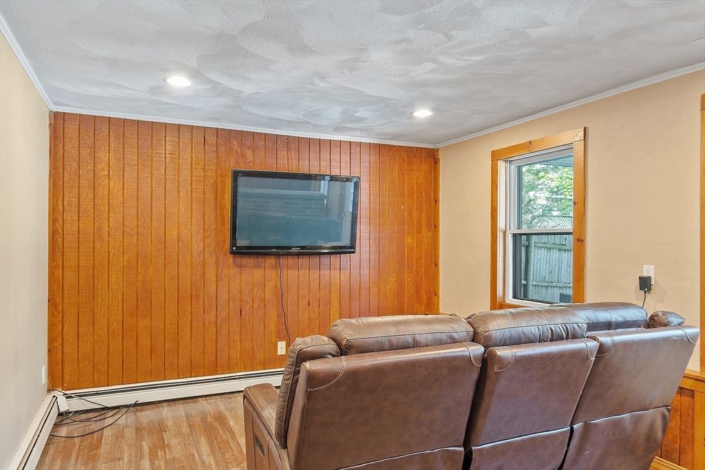 Home Theatre Room, Interior, Recessed Lighting, Theatre Room, Wood Texture Flooring, Wooden Walls