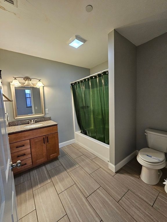 Bathroom, Glass Shower, Interior, Wood Texture Flooring