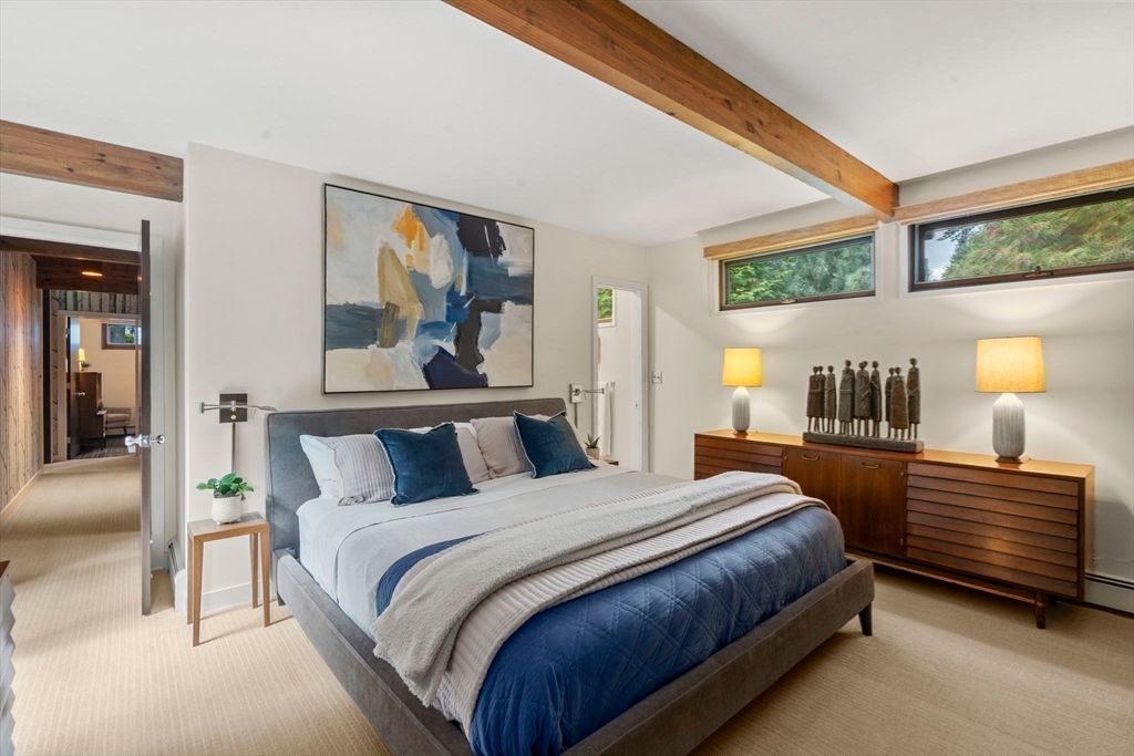 Bedroom, Interior, Wooden Beams