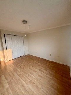 Empty room, Interior, Pendant Lights, Wood Texture Flooring