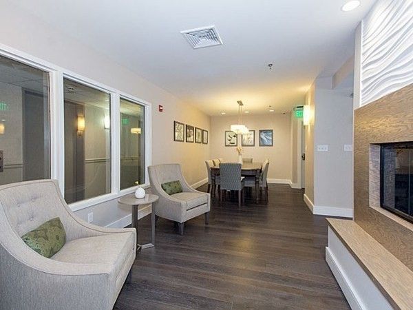 Dining room, Interior, Pendant Lights, Recessed Lighting, Wood Texture Flooring