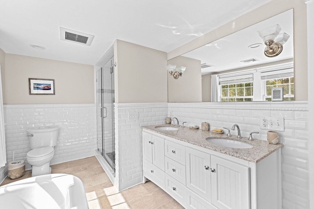 Bathroom, Dual Sink Vanities, Glass Shower, Interior