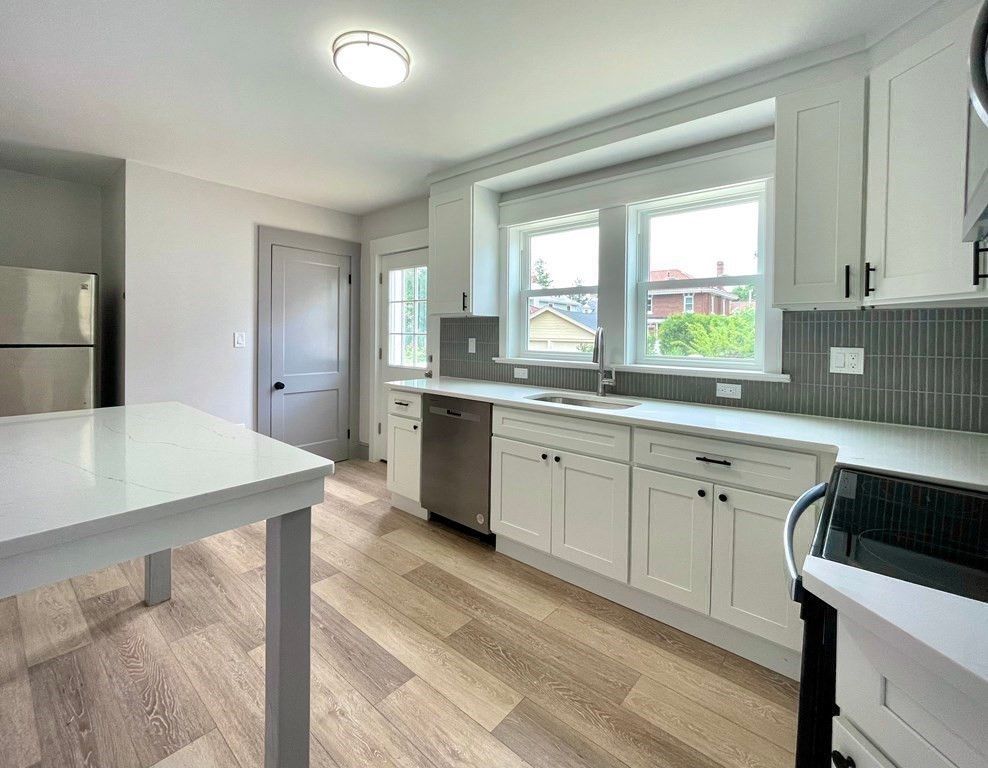 Interior, Kitchen, Wood Texture Flooring