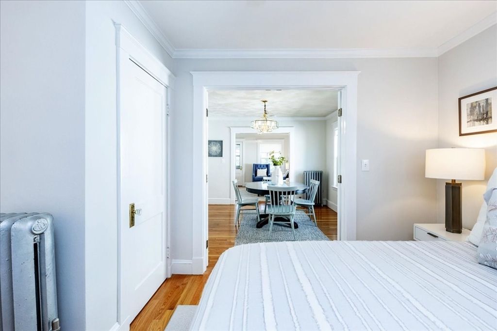 Bedroom, Chandelier, Dining room, Interior, Wood Texture Flooring