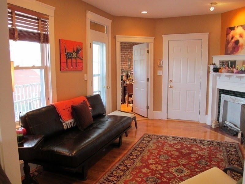 Fireplace, Interior, Recessed Lighting, Wood Texture Flooring