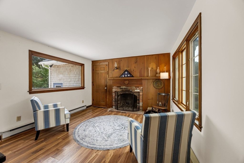 Fireplace, Interior, Wood Texture Flooring, Wooden Walls