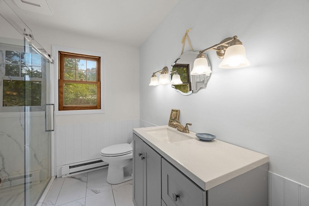 Bathroom, Glass Shower, Interior, Marble, Marble Walls