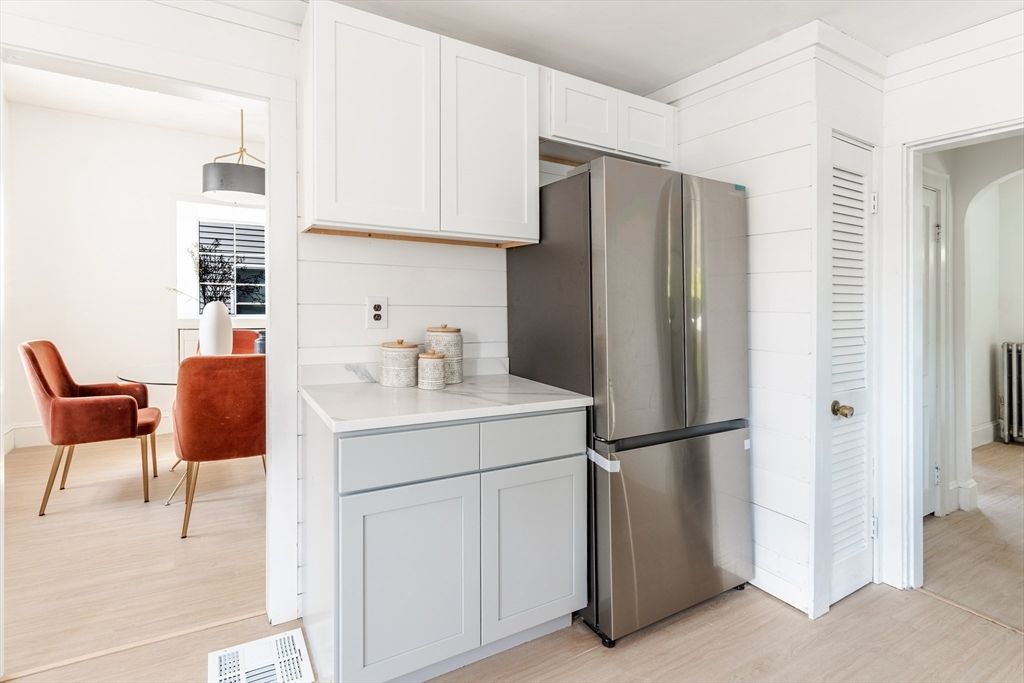 Interior, Kitchen, Pendant Lights, Stainless Steel Appliances, Wood Texture Flooring