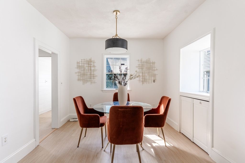 Dining room, Interior, Wood Texture Flooring