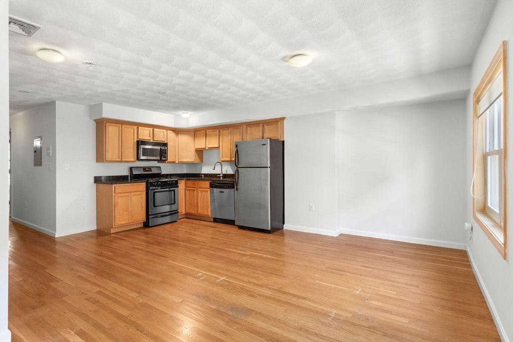 Interior, Kitchen, Wood Texture Flooring