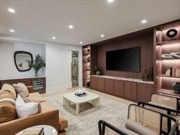Interior, Living room, Recessed Lighting