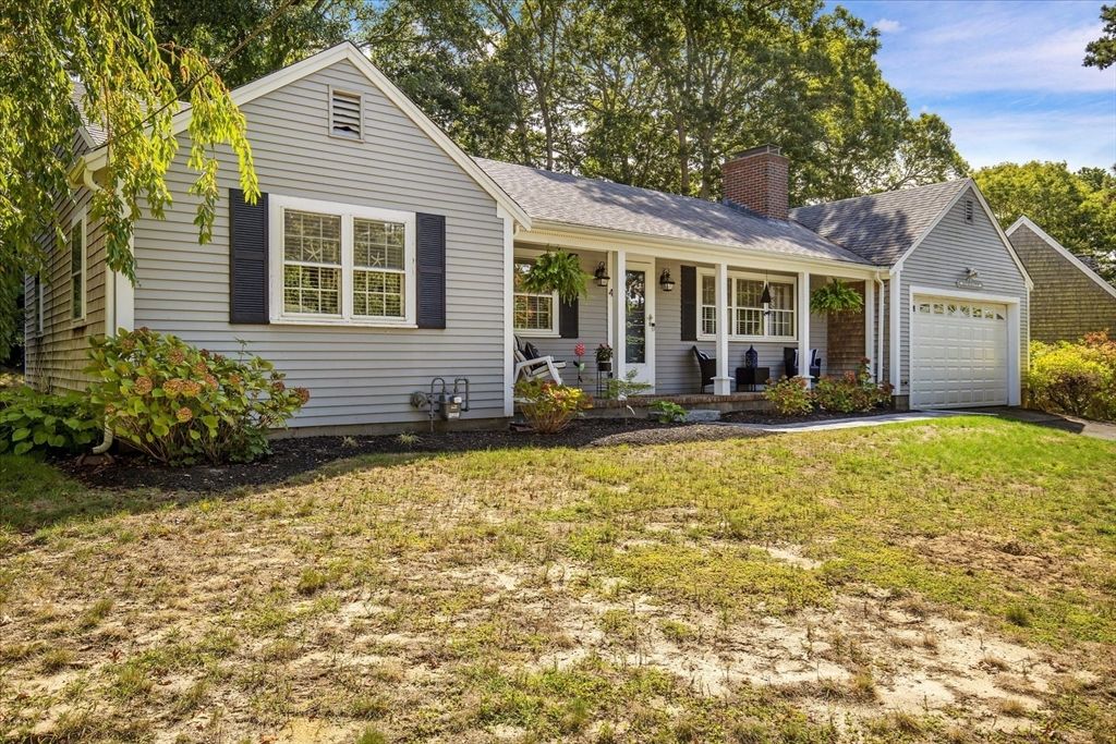 Attached, Backyard, Exterior, Facade, Cape Cod