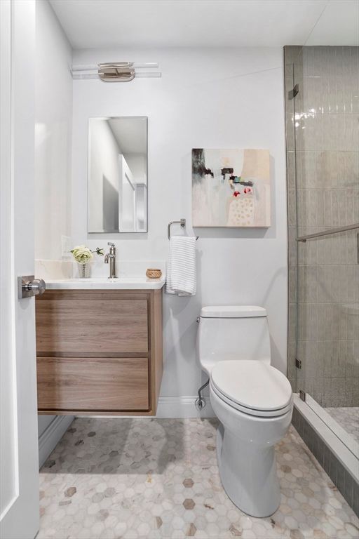 Bathroom, Glass Shower, Interior
