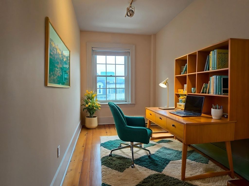 Home Office, Interior, Water, Wood Texture Flooring