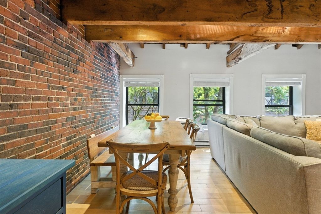 Dining room, Interior, Living room, Stone Walls, Wooden Beams, Wooden Ceilings, Wood Texture Flooring